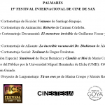 PALMARÉS 15 FESTIVAL INTERNACIONAL DE CINE DE SAX